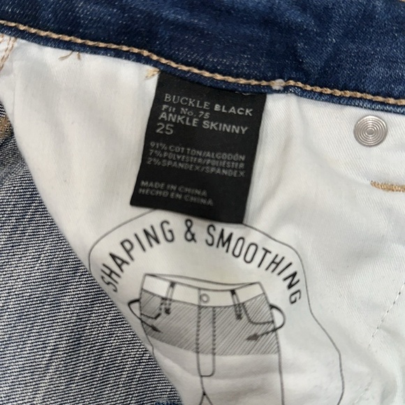 Buckle Black ankle skinny jeans size 25 - Picture 5 of 10